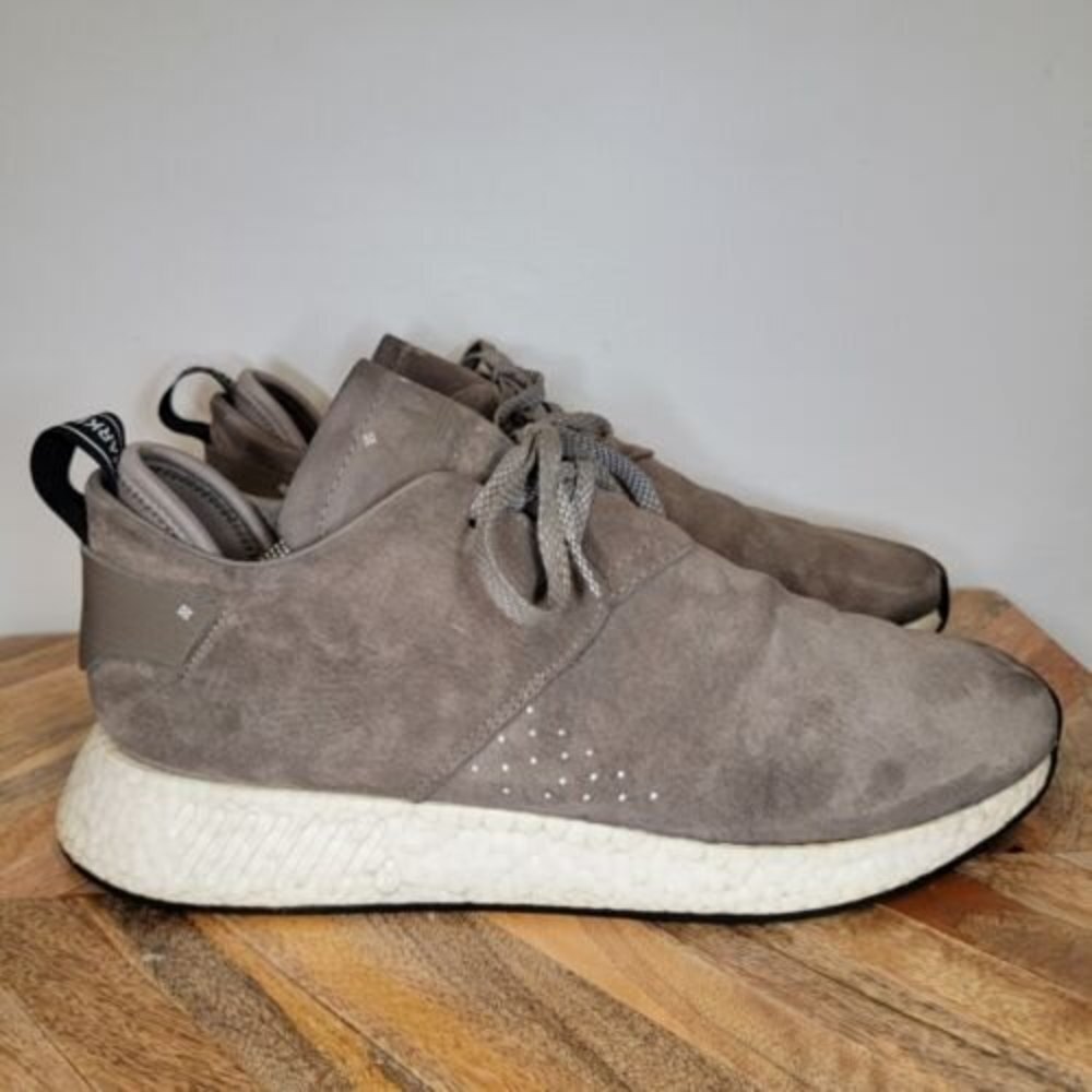 Mens ADIDAS Originals NMD C2 Taupe Brown Casual Sneakers BY9913 Size 12 Shoes